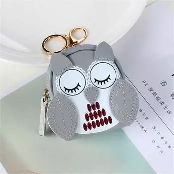 Женский мини-кошелек для монет из ПУ кожи, кошелек, подвеска для автомобиля, сумка для ключей