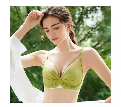 Женский минимайзер, мягкий стальной бюстгальтер с кольцом, сексуальный тонкий бюстгальтер, собранное нижнее белье пуш-ап, кружевное нижнее белье 95D