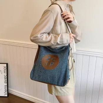 Женский многоцелевой рюкзак большой вместимости, элегантная холщовая сумка, качающаяся сумка через плечо