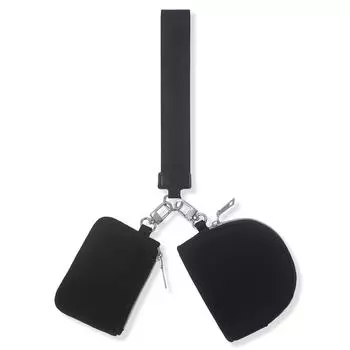 Женский многофункциональный браслет Lulu Style: Модный, портативный кошелек для монет и держатель ключей чёрный