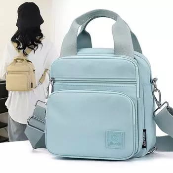 Женский многофункциональный нейлоновый рюкзак, однотонная сумка через плечо, сумка через плечо, дорожная сумка хаки