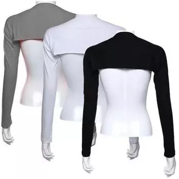 Женский модальный хлопок хиджаб цельный наплечник рукава рука бежевый