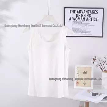 Женский модальный спортивный топ-майка для йоги с фиксированными чашками - Доступен в 6 размерах и 6 цветах. XL