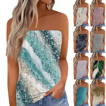 Женский модный бюстгальтер с открытыми плечами, повседневный полый топ в стиле ретро с цветочным принтом XXL розовый