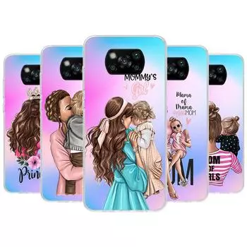 Женский модный чехол для телефона «Супер мама» для девочек Xiaomi Poco X3 Nfc X4 GT X5 Pro M5S M4 M3 M2 F5 F4 F3 F2 F1 Mi Note 10 Fundas S Xiaomi Poco F4
