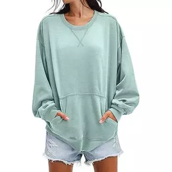 Женский модный худи с рукавами, приспущенными плечами, и брюки, комплект из двух предметов L синий