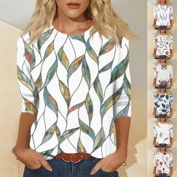 Женский модный и повседневный свитер с рукавом семь четвертей и принтом ко Дню святого Валентина L бежевый