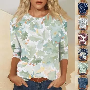 Женский модный и повседневный свитер с рукавом семь четвертей и принтом ко Дню святого Валентина L чёрный