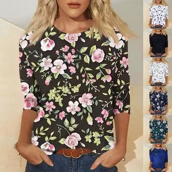 Женский модный и повседневный свитер с рукавом семь четвертей и принтом ко Дню святого Валентина XXXL