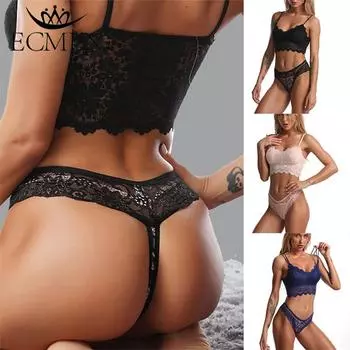 Женский модный комплект с кружевным бюстгальтером больших размеров, прозрачный искушение, однотонное женское нижнее белье S/M белый