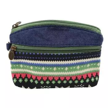 Женский модный кошелек для монет, тканевая сумка, сумка для монет, чехол для ключей зелёный