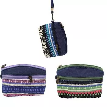 Женский модный кошелек для монет, тканевая сумка, сумка для монет, чехол для ключей фиолетовый