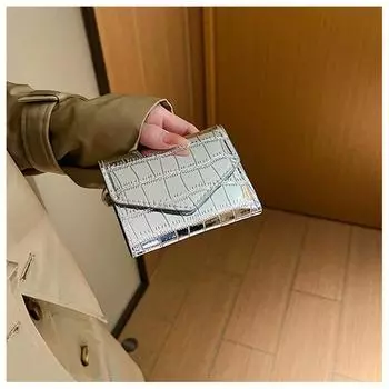 Женский модный кошелек Laser Coin Кошелек Держатели карт Сумки чёрный