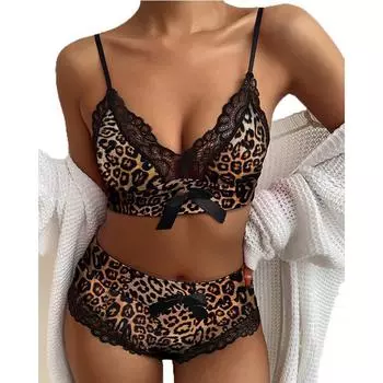 Женский модный кружевной сексуальный пижамный комплект с глубоким v-образным вырезом и бантом на бретельках, комплект нижнего белья, одежда для сна, комплект с шортами на бретельках S красный