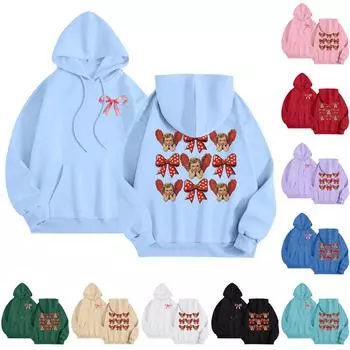 Женский модный легкий свитер с длинными рукавами и карманами с капюшоном S циан