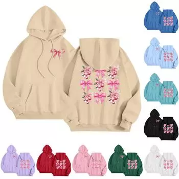 Женский модный легкий свитер с длинными рукавами и карманами с капюшоном XL синий