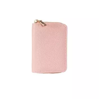 Женский модный мини-кошелек из искусственной кожи на молнии, держатель для карточек и монет 10.8*8.2CM
