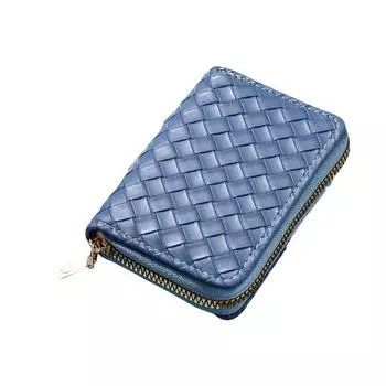 Женский модный мини-кошелек из искусственной кожи на молнии, держатель для карточек и монет 10.8*8.2CM синий