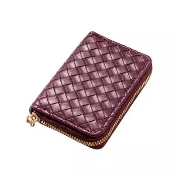 Женский модный мини-кошелек из искусственной кожи на молнии, держатель для карточек и монет 10.8*8.2CM коричневый