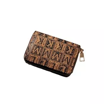 Женский модный мини-кошелек из искусственной кожи на молнии, держатель для карточек и монет 10.8*8.2CM