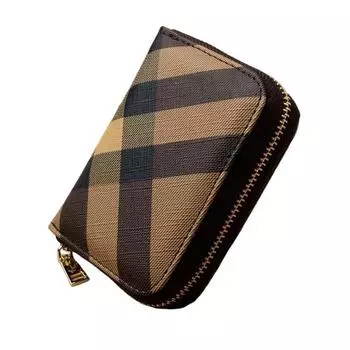 Женский модный мини-кошелек из искусственной кожи на молнии, держатель для карточек и монет 10.8*8.2CM