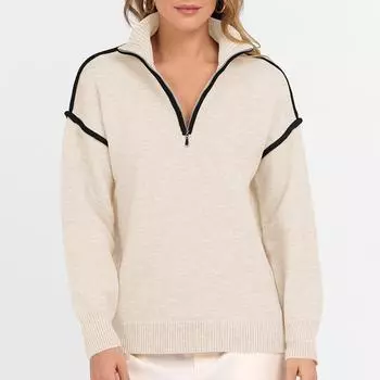 Женский модный однотонный топ с длинным рукавом L хаки