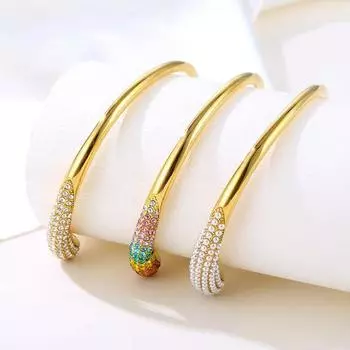 женский модный открытый браслет разноцветный