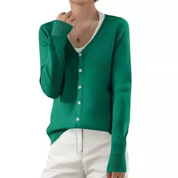 Женский модный повседневный однотонный топ с длинным рукавом XXL