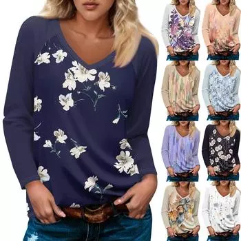 Женский модный повседневный пуловер с длинным рукавом и V-образным вырезом, рукавом реглан, однотонный топ L чёрный