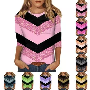 Женский модный повседневный пуловер с рукавами 3/4 и воротником-стойкой и карманами L чёрный