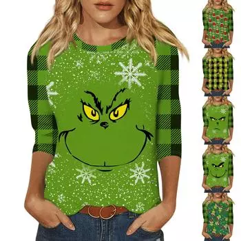 Женский модный повседневный пуловер с рукавами 3/4 и воротником-стойкой S