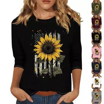 Женский модный повседневный пуловер с воротником три четверти и принтом S розовый