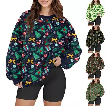 Женский модный повседневный шерстяной трикотажный пуловер с длинным рукавом и круглым вырезом S