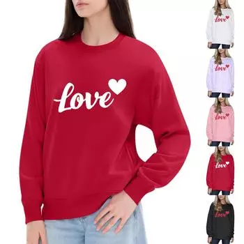 Женский модный принтованный свитер с длинным рукавом и круглым вырезом XXXL розовый