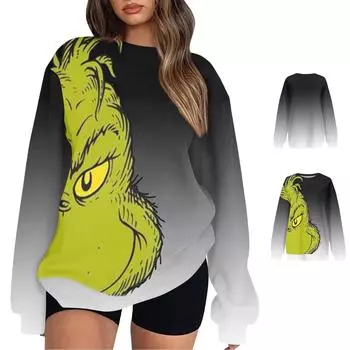 Женский модный пуловер с длинными рукавами и толстовкой с капюшоном L чёрный