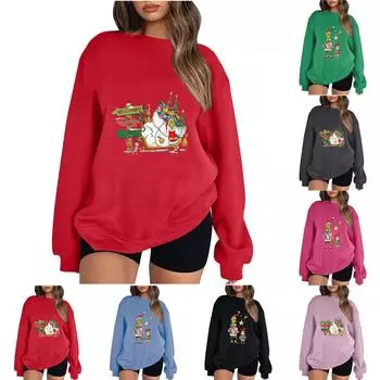 Женский модный пуловер с длинными рукавами и толстовкой с капюшоном L чёрный