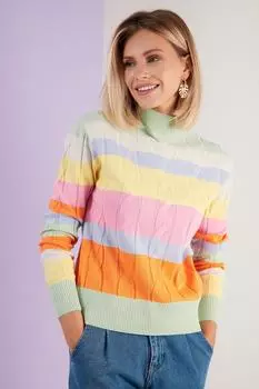 Женский модный пуловер, свитера с длинными рукавами, осенне-зимний повседневный вязаный топ, футболка, один размер SL