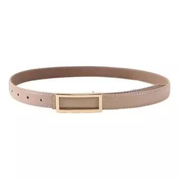 Женский модный ремень из искусственной кожи с прямоугольной пряжкой, однотонный пояс для брюк, джинсов, универсальный аксессуар для платьев, рубашек, топов хаки