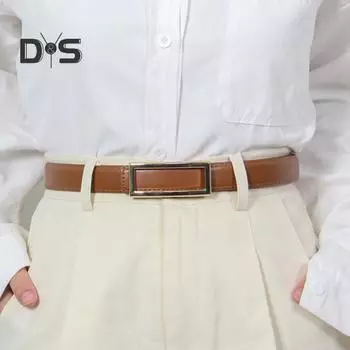 Женский модный ремень из искусственной кожи с прямоугольной пряжкой, однотонный пояс для брюк, джинсов, универсальный аксессуар для платьев, рубашек, топов чёрный