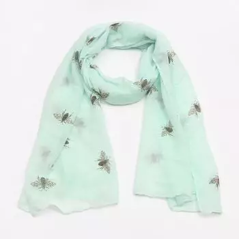 Женский модный шелковый шарф с принтом, удобный и универсальный пляжный шарф белый