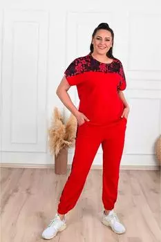 Женский модный спортивный костюм большого размера, спортивный костюм больших размеров 3355-22