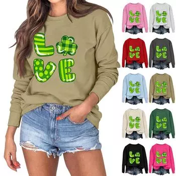 Женский модный свитер с длинным рукавом и круглым вырезом L чёрный