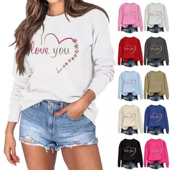 Женский модный свитер с длинным рукавом и круглым вырезом L