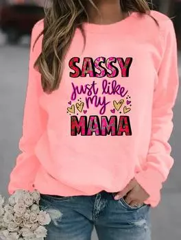 Женский модный зимний пуловер с круглым вырезом и длинными рукавами, доступный в различных стильных узорах S