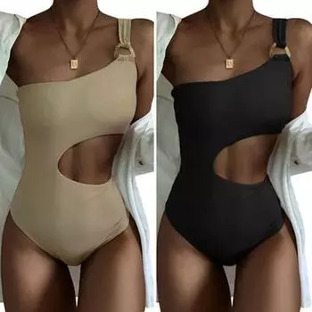Женский Монокини Бикини Мягкий Купальник Женские Купальники Летний Купальный Костюм Пляжные Костюмы
