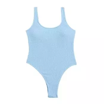 Женский монокини ярких цветов с U-образным вырезом и открытой спиной, цельный купальник, быстросохнущий купальный костюм, обтягивающая пляжная одежда S