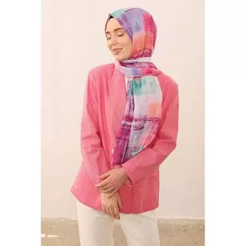 Женский мягкий платок с переходом цвета Водно-зеленый