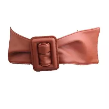 Женский мягкий пояс-стример, пояс для тренча, многоцветный, декоративный пояс для юбки, мягкая кожа, женский простой широкий пояс коричневый