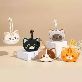 Женский мультфильм дети милый котенок силиконовая сумка подвеска Bluetooth гарнитура сумка для хранения мини-кошелек для монет