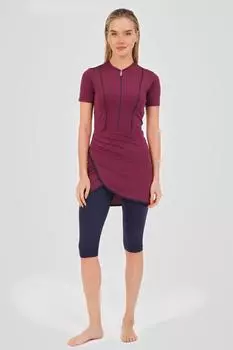 Женский Мусульманский Скромный Исламский Полный Чехол Буркини Пляжный Купальный Костюм Купальники Хиджаб Пляжная Одежда Купальник Один